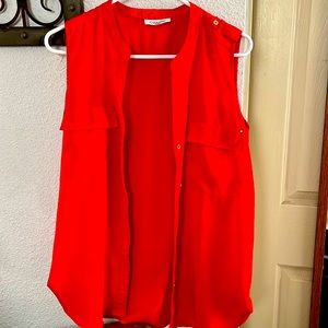 Calvin Klein button up tank top